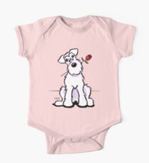 Body de manga corta White Schnauzer Sweetheart