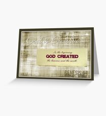 ~ God is Creative ~ Greeting Card