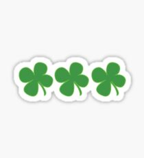 3 Clovers St Patricks Day Sticker