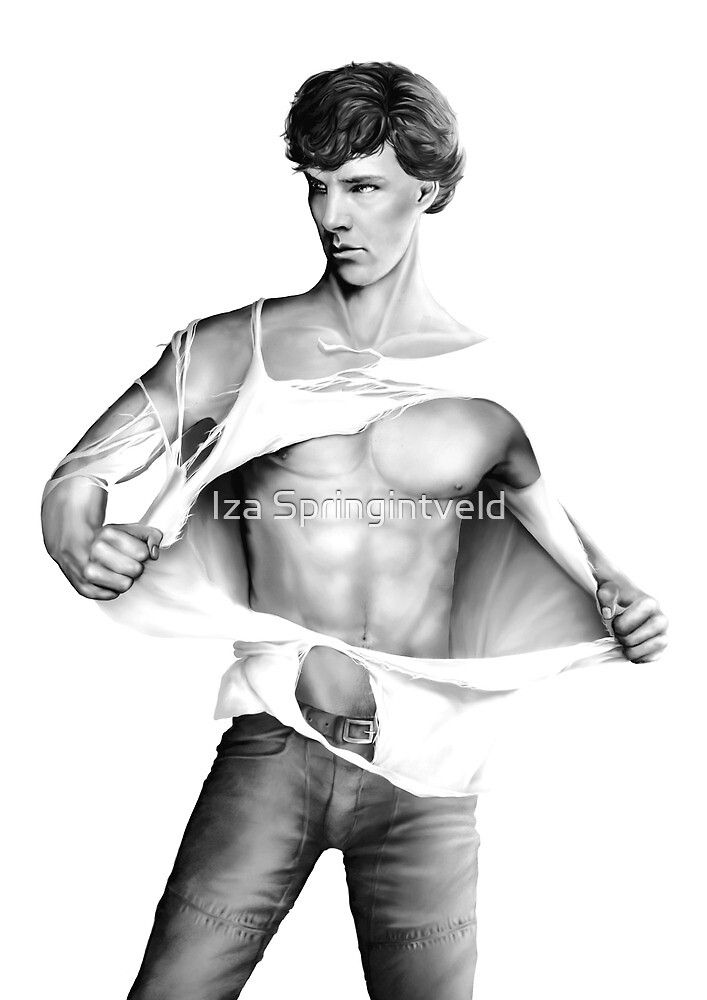 Sexy Benedict Cumberbatch Sherlock V3 By Iza Springintveld Redbubble