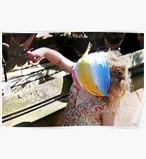 CURIOSITY TICKLED THE CAT Poster