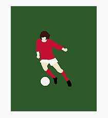 Minimalist George Best design Photographic Print