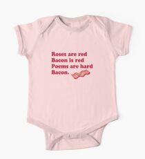 Roses Are Red, Bacon. One Piece - Short Sleeve