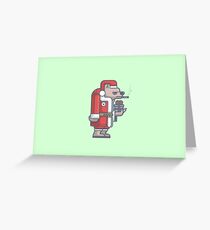 Grumpy Christmas Bear Greeting Card