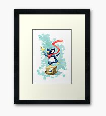 Party Penguin Framed Print