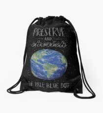 Pale Blue Dot Drawstring Bag