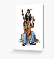 Hippie Greeting Card