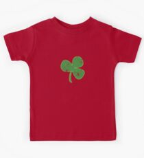 Vintage Clover St Patricks Day Kids Tee