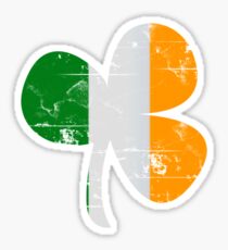 Vintage Irish Flag Clover St Patricks Day Sticker