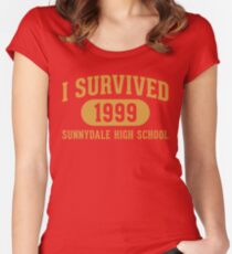 I Survived Sunnydale High Women's Fitted Scoop T-Shirt