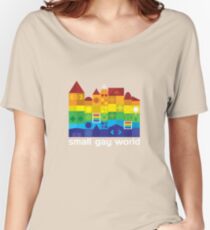 Small Gay World - Dark Background Women's Relaxed Fit T-Shirt