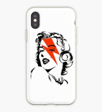 Red flash Marilyn stardust iPhone Case
