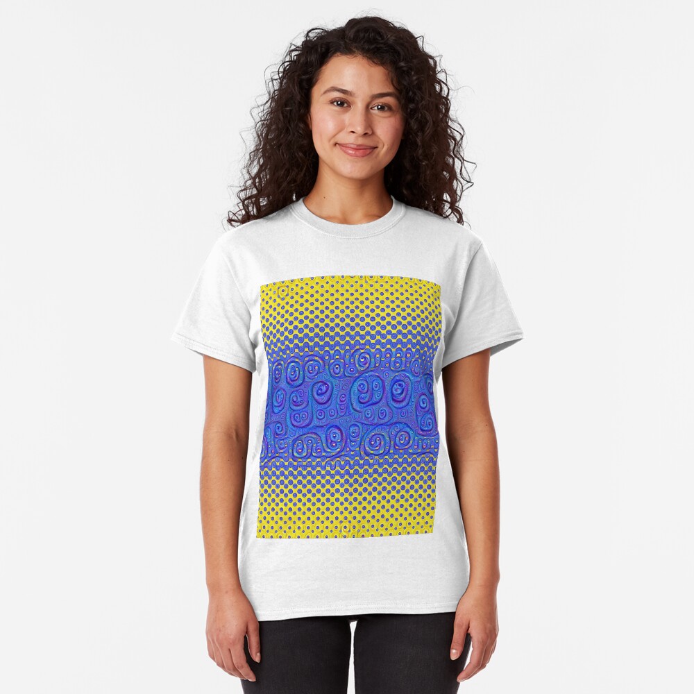 #DeepDream Color Circles Gradient Visual Areas 5x5K v1449227497 Classic T-Shirt