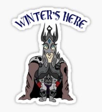 Winter's here Sticker