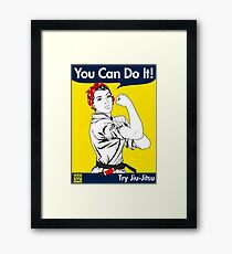 Try Jiu-Jitsu Framed Print