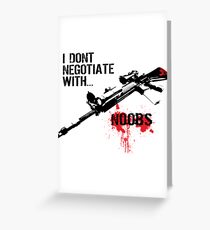 Negotiate Greeting Card