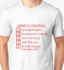 Gamer Checklist Unisex T-Shirt