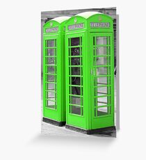 London Telephone Box Greeting Card