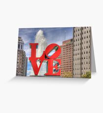 LOVE in Philly in HDR Greeting Card