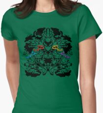 Teenage Mutant Ninja Rorschach Women's Fitted T-Shirt