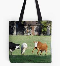 Cattle Herding Cattle Tote Bag