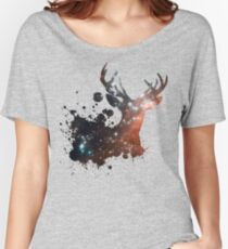 Space Stag Women's Relaxed Fit T-Shirt