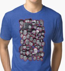 old school hip hop legends collage art Tri-blend T-Shirt