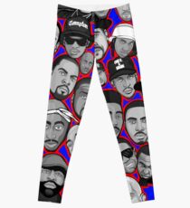 old school hip hop legends collage art Leggings
