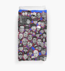 old school hip hop legends collage art Duvet Cover