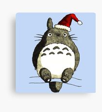 Totoro Christmas Canvas Print