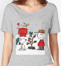 Snoopy and Charlie Brown Women's Relaxed Fit T-Shirt