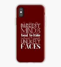 The Darkest Minds Tend to Hide Behind the Most Unlikely Faces (Inverse) iPhone Case
