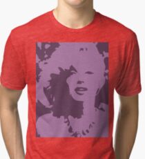 Marilyn Monroe Pop Art Light Purple Tri-blend T-Shirt