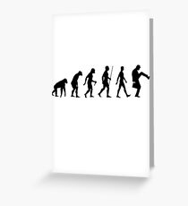 Evolution of Man Greeting Card