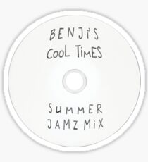 Parks and Recreation - Benji's Cool Times Summer Jamz Mix Sticker