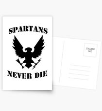 Halo Spartans Never Die Postcards
