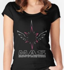MAS Shirt (Full Wireframe +Text) Women's Fitted Scoop T-Shirt