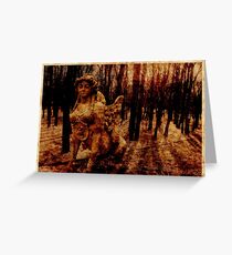 The Spinx Wood Greeting Card