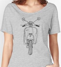 GASOLINE PX VESPA LINE ART DESIGN Women's Relaxed Fit T-Shirt