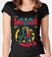Sherlock Comic Fitted Scoop T-Shirt