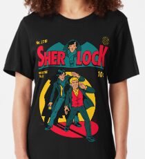 Sherlock Comic T-shirt ajusté