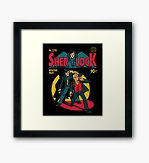 Sherlock Comic Framed Print