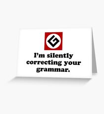 Tarjeta de felicitación I'm silently correcting your grammar.