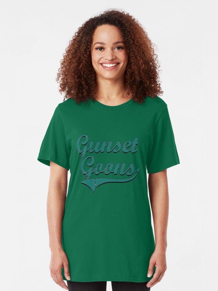 Alternate view of Gunset Goons - Evergreen Slim Fit T-Shirt
