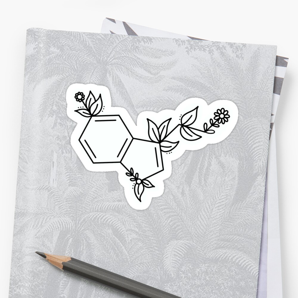 Download "Floral Serotonin" Sticker by abbyleora | Redbubble