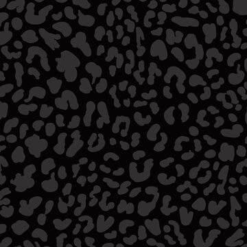 Black & Dark Grey Leopard Print | Graphic T-Shirt