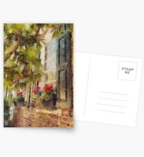 Charleston Brick House with Window Boxes Postcards