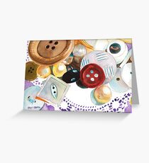Doilies and Buttons Greeting Card