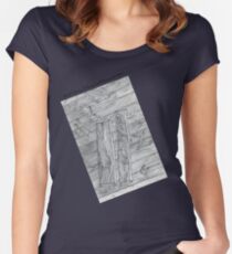 Wood Flooring... a doodle! Women's Fitted Scoop T-Shirt