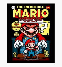 Incredible Mario Photographic Print